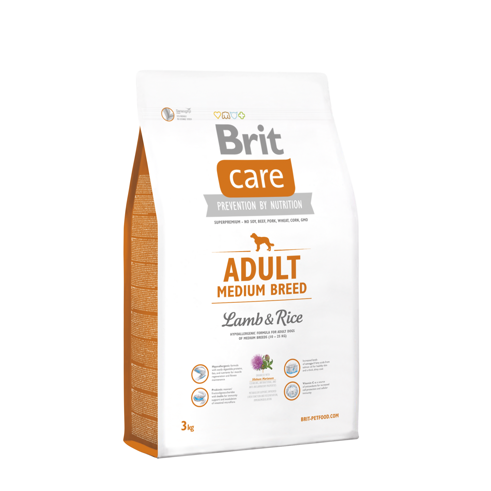 Brit Care Adult Medium Breed Lamb & Rice koeratoit 3 kg