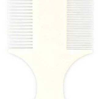 Flea and dust comb, double-sided, plastic, 14 cm