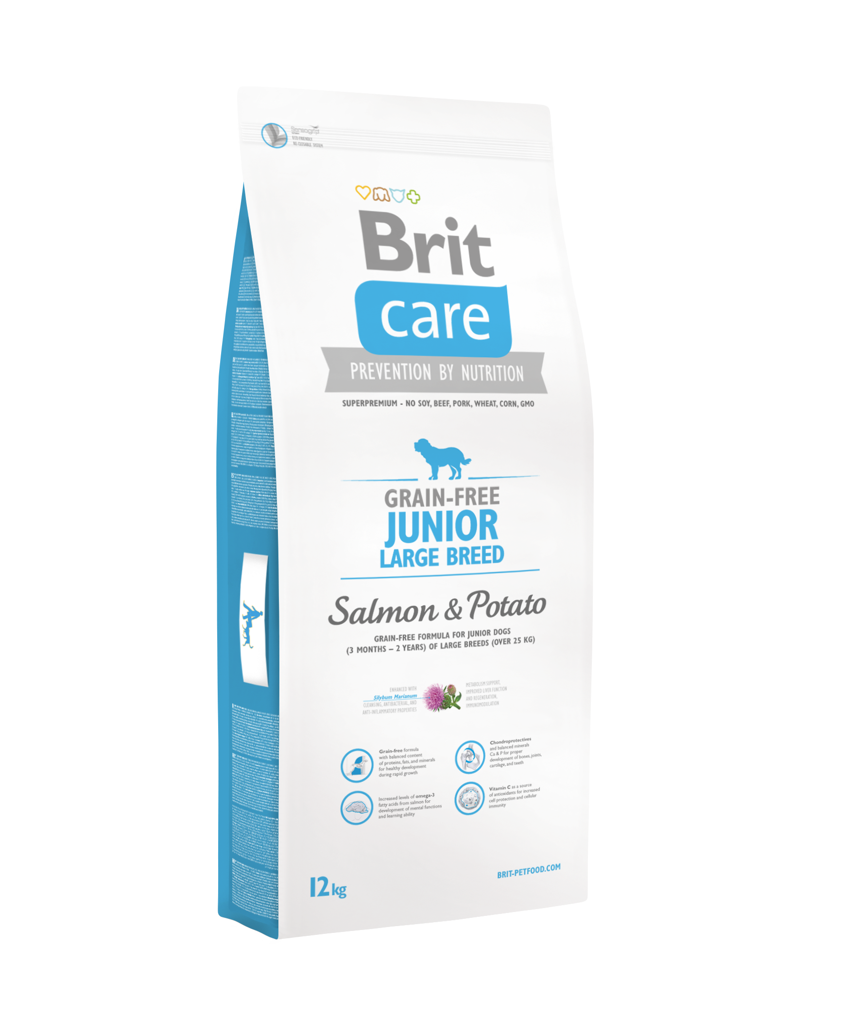 Brit Care Junior Large Breed Salmon & Potato koeratoit 12 kg