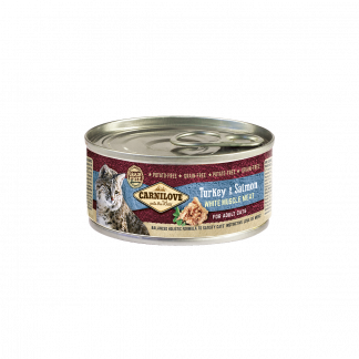 Carni Love cat Turkey & Salmon konserv kassidele 100g