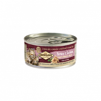 Carni Love cat Turkey & Salmon kitten konserv kassipoegadele 100g