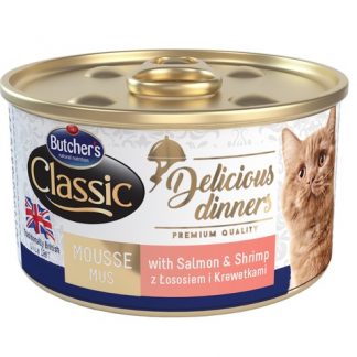 Butchers Classic del. dinner kassikonserv lõhe/krevett 85 g
