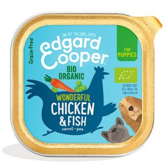 Edgard Cooper Organic konserv kutsikale, kana ja kalaga, 100g