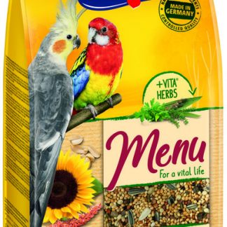 Vitakraft keskmise suurusega papagoide täissööt Premium Menu, 1 kg