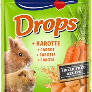 Vitakraft väikelooma maius Drops porgandiga, 75 g