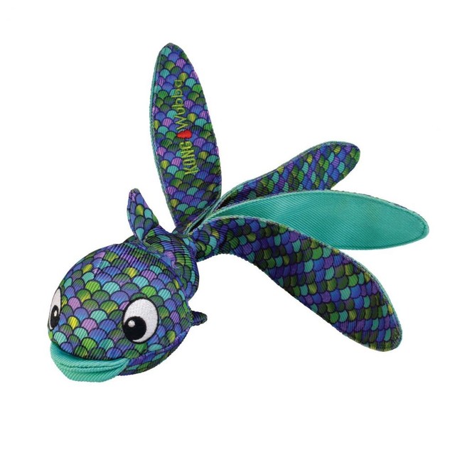 Kong Wubba Finz koera mänguasi, L, sinine