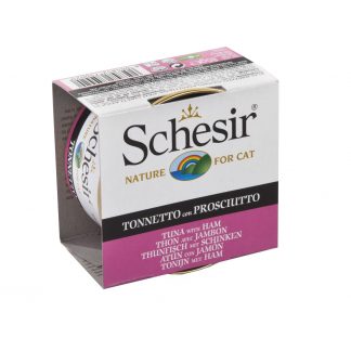 SCHESIR Cat Jelly 85 gr. Can Tuna with Ham