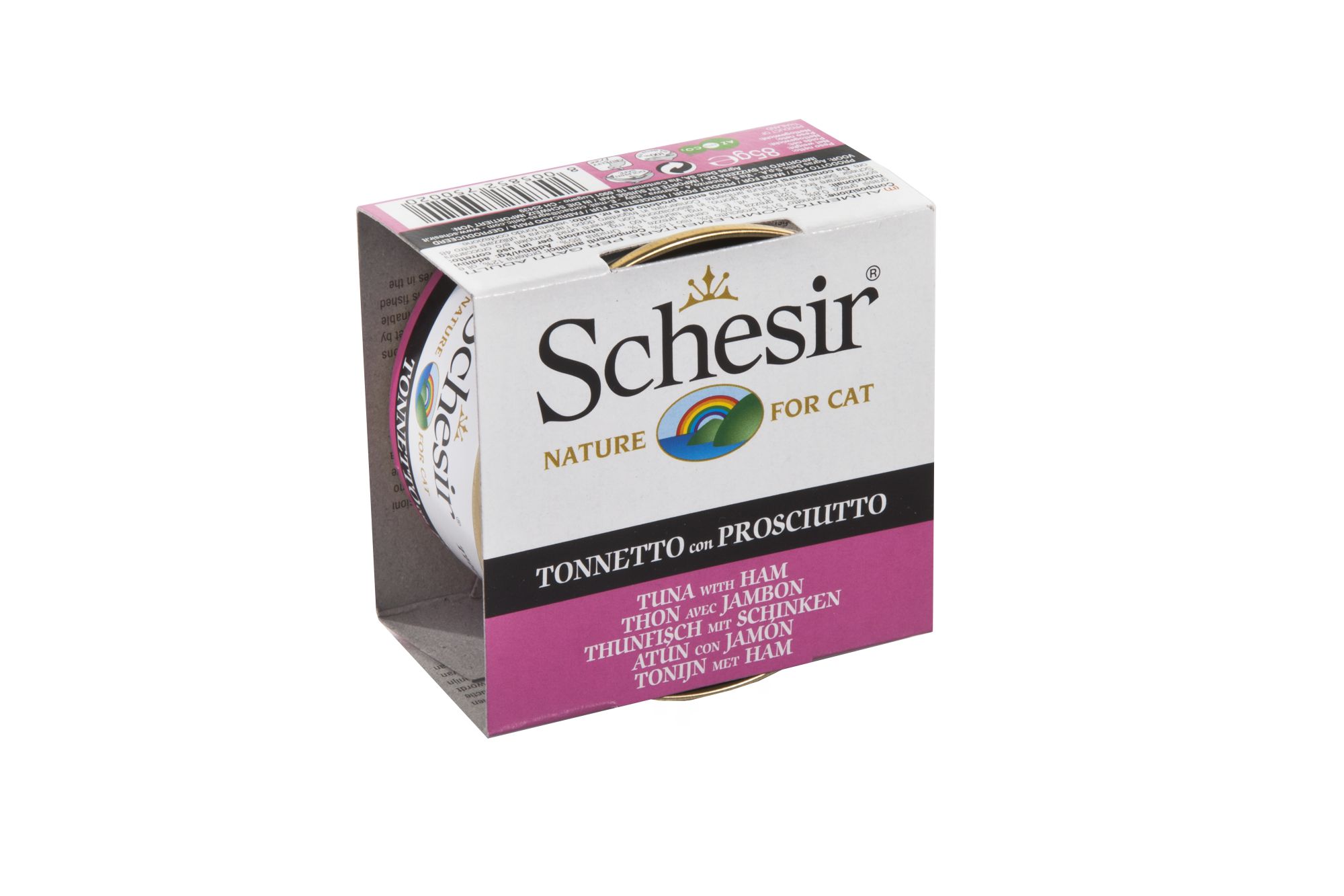 SCHESIR Cat Jelly 85 gr. Can Tuna with Ham