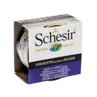 SCHESIR Cat Jelly 85 gr. Can Tuna with Beef