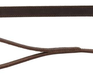 Rustic fatleather leash, M–L: 1.00 m/20 mm, dark brown