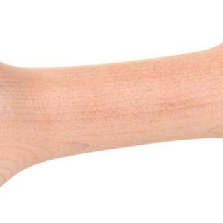 Wooden retrieving dumbbell, rounded, 21 cm, approx. 250 g