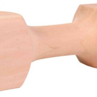 Wooden retrieving dumbbell, angular, 25 cm, approx. 650 g