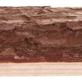 Wooden block with screw fixing, bark wood, 7 × 10 cm
