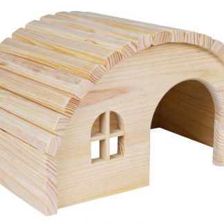 House, nail-free, guinea pigs, wood, 29 × 17 × 20 cm