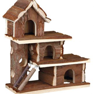 Tammo house, hamsters, bark wood, 25 × 30 × 12 cm