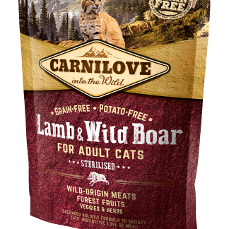 Carni Love Lamb & Wild Boar for Sterilised kassitoit 400g