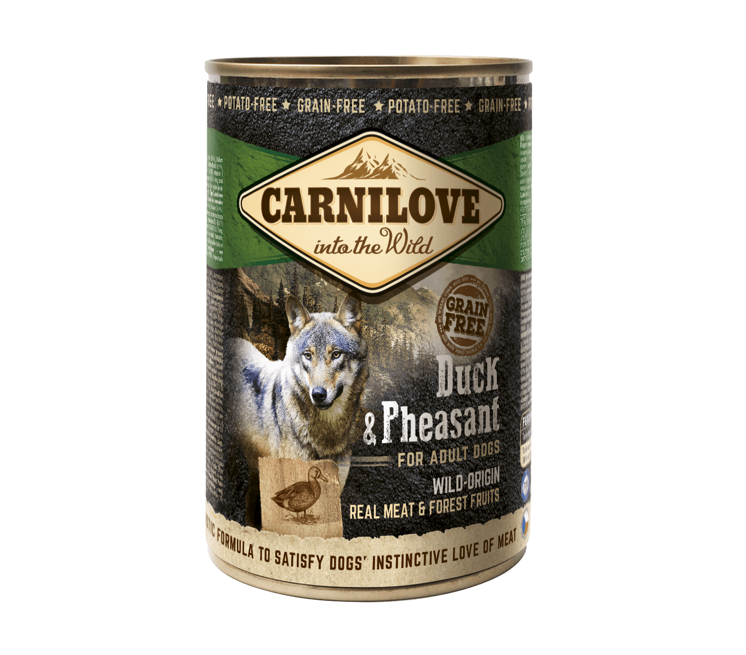 Carni Love Duck & Pheasant konserv koertele 400g
