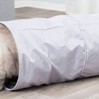 Playing tunnel XXL, fabric, ø 35 x 85 cm, grey