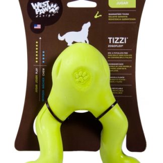 Zogoflex Tizzi kummist mänguasi koertele S, 12 cm roheline