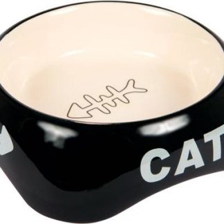 Cat bowl, fishbone, ceramic, 0.2 l/ø 13 cm