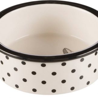 Bowl, ceramic, 0.3 l/ø 12 cm, white/black