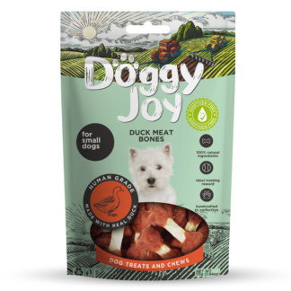 Doggy Joy Duck meat bones närimismaiused koertele 55g