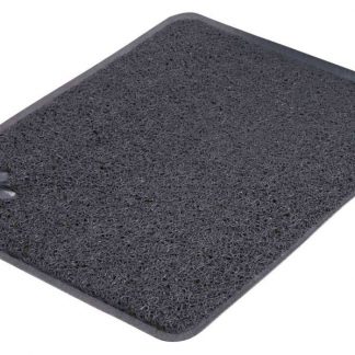 Cat litter tray mat, PVC, 37 × 45 cm, anthracite