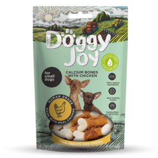 Doggy Joy Calcium bones with chicken närimismaiused koerale 55g