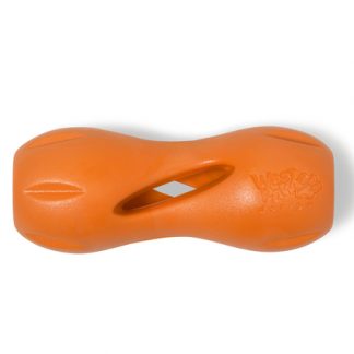 Zogoflex Qwizl kummist mänguasi koertele S, 14 cm oranz