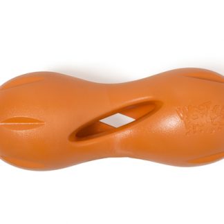 Zogoflex Qwizl kummist mänguasi koertele L, 17 cm oranz