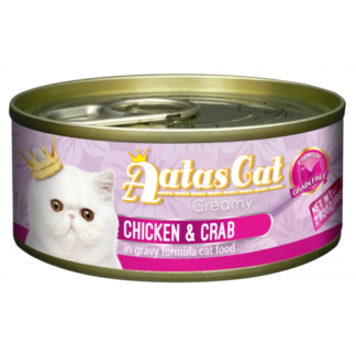 Aatas Cat Creamy Chicken & Crab konserv kassile 80g