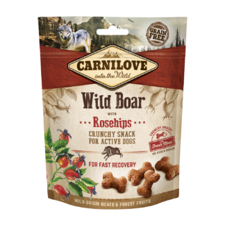 Carni Love Dog Snack Wild Boar with Rosehips värske lihaga koeramaius 200g