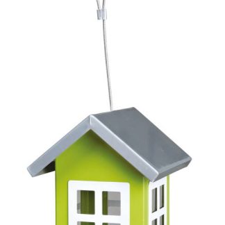 Bird feeder, metal, 1,000 ml/20 cm, green