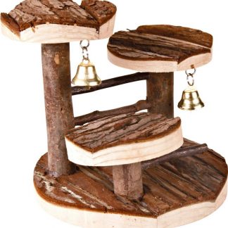 Climbing frame with bell, hamsters, bark wood, ø 14 × 14 cm