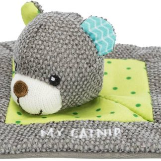 Junior snuggler bear, My Catnip, fabric, 13 × 13 cm