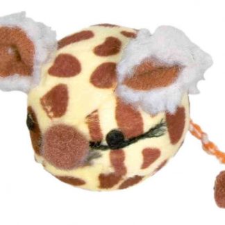 Mouse ball, shorthair plush, catnip, ø 4.5 cm, sorted