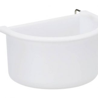 Set of hanging bowls with wire holder, plastic, 75 ml/85 ml