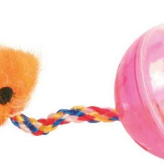 Set of rattling balls with tails, plastic, ø 4 cm, 2 pcs.