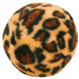 Set of balls with leopard print, plush, ø 4 cm, 4 pcs.
