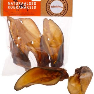 Naturaalne maius koertele, veisekõrvad lihaga, 10 tk