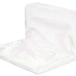 Radiator bed, plush, 45 × 24 × 31 cm, wool-white