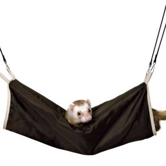 Cuddly tunnel, hanging, ferrets, ø 20 × 45 cm, brown/beige
