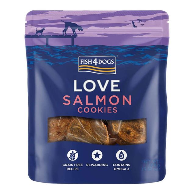 Fish4Dogs Salmon Cookies lõhemaitselised koeraküpsised 100 g