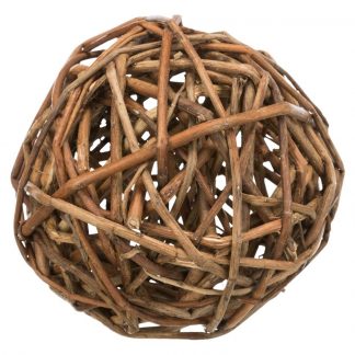 Wicker ball, ø 13 cm