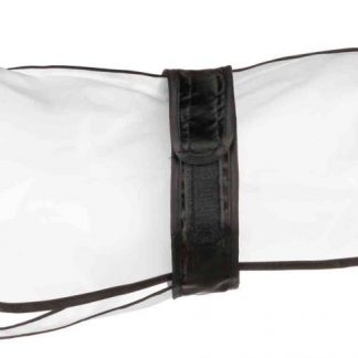 Tarbes raincoat, L: 55 cm, transparent/black bordered