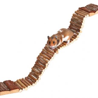 Ladder, hamsters, bark wood, 7 × 55 cm