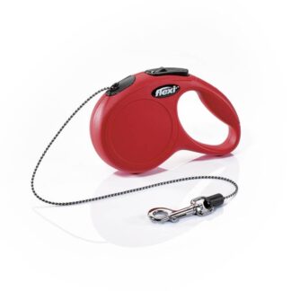 flexi New CLASSIC, cord leash, XS: 3 m, red
