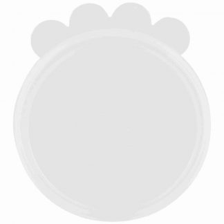 Lid for tins, silicone, ø 7.6 cm, 2 pcs., transparent