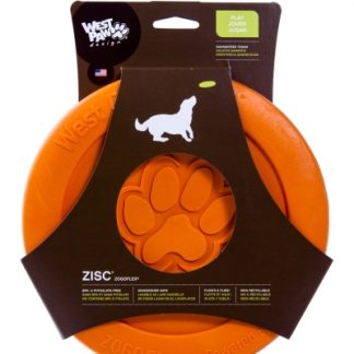 Zogoflex Zisc kummist mänguasi koertele S, 16 cm, oranz