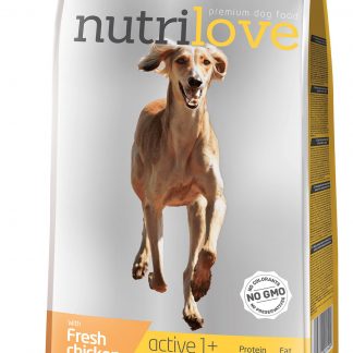 Nutrilove koeratoit aktiv fresh chicken  12 kg